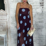 SWEET SPOTLIGHT POLKA DOT MAXI DRESS