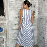 EVERYDAY ROMANCE NAVY STRIPE SKIRT