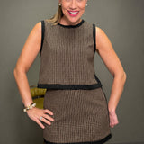 CHIC CHECKMATE SLEEVELESS TOP
