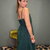 PICTURE PERFECT HUNTER GREEN COTTON DRESS