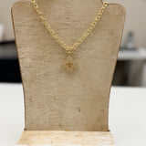 THE WAY IT IS GOLD FLOWER NECKLACE