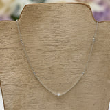 DELICATE BY THE YARD STONE NECKLACE