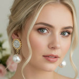 PEARLS & PROSECCO COIN EARRINGS
