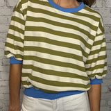 CHIC LINES BUBBLE SLEEVE SWEATSHIRT