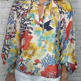 SWEET FIELDS FLORAL PRINT BLOUSE