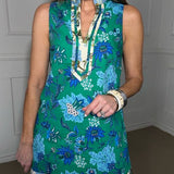 SWEET GARDEN FLORAL SLEEVELESS DRESS