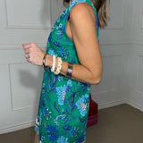 SWEET GARDEN FLORAL SLEEVELESS DRESS