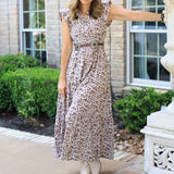 TAKE THE CHANCE ANIMAL PRINT MAXI DRESS