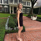 EVERYDAY DARLING PATCH POCKET MINI DRESS - BLACK OR PINK