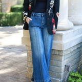 BAYEAS JEREMY MIDRISE WIDE LEG DENIM JEANS