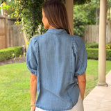 WEEKEND VIBES DENIM SHIRT