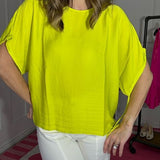 FINAL TOUCH DOLMAN SLEEVE BLOUSE