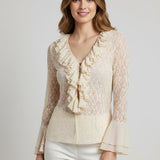 ONLINE EXCLUSIVE:  LOVESTRUCK BABE LACE TOP - BLACK OR BEIGE