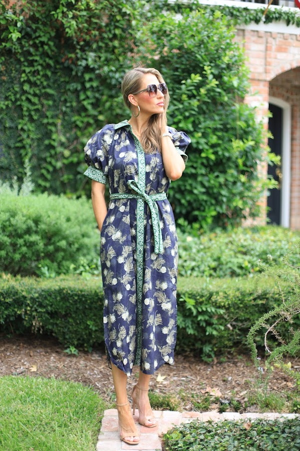 FULL BLOOM FLORAL BUTTON DOWN DRESS