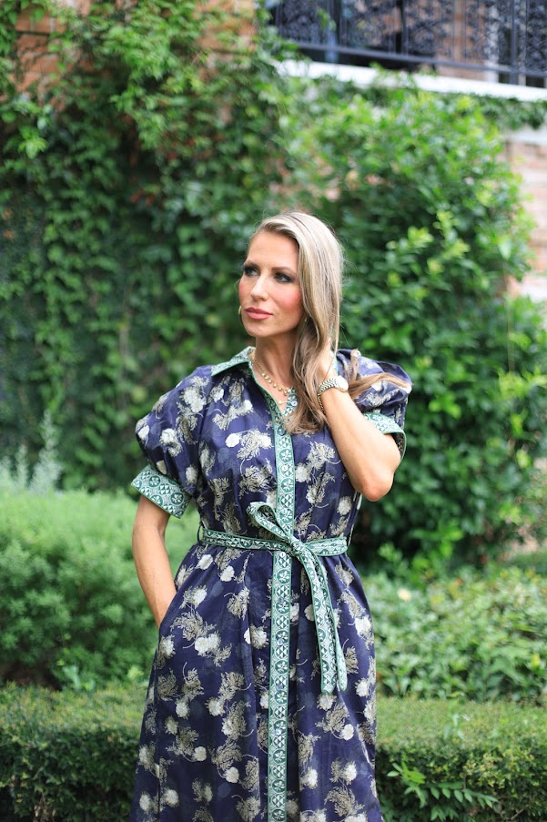 FULL BLOOM FLORAL BUTTON DOWN DRESS