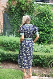 FULL BLOOM FLORAL BUTTON DOWN DRESS