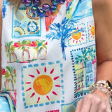 MEET ME IN SANTORINI MINI DRESS