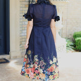 FEELING WHIMSICAL BLACK FLORAL DRESS