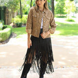 DREAMS IN THE WILD LEOPARD PRINT OVERSIZED JACKET