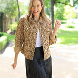 DREAMS IN THE WILD LEOPARD PRINT OVERSIZED JACKET