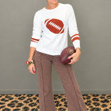 TOUCHDOWN TIME FOOTBALL CREWNECK SWEATER