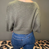 CEDAR CREEK OLIVE BOAT NECK SWEATER