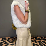 LONDON AFTERNOON FAUX FUR VEST