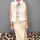 LONDON AFTERNOON FAUX FUR VEST