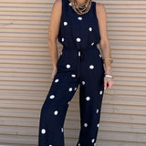 FEELS LIKE FUN NAVY POLKA DOT SET