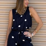 FEELS LIKE FUN NAVY POLKA DOT SET