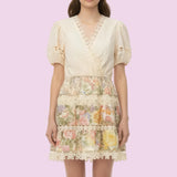 SWEET SERENADE FLORAL MINI DRESS