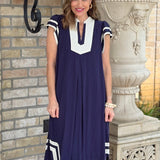 MEANT FOR THIS NAVY MAXI DRESS