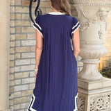 MEANT FOR THIS NAVY MAXI DRESS