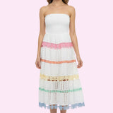 CHERISHED MOMENTS EYELET DRESS