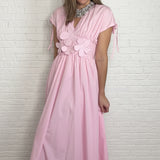 SINCERELY SWEET PINK 3D FLOWER DRESS