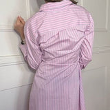 SOMETHING SWEET PINK ASYMMETRICAL WRAP DRESS