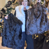 WEEKEND IN PARIS FAUX FUR VEST