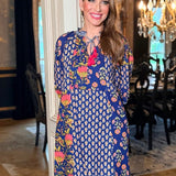 FLORAL KEEPSAKE TASSEL TIE DRESS