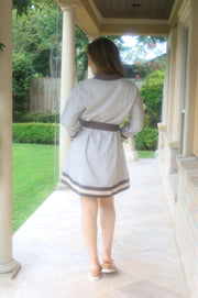 URBAN WONDERS MOCHA STRIPE DRESS