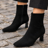 SWAN SUEDE DRESS BOOTS - BROWN OR BLACK