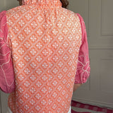 PARADISE BREEZE FLORAL EMBROIDERED BLOUSE