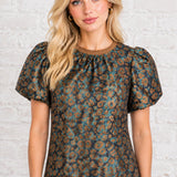 CALL OF THE WILD TEXTURED BLOUSE