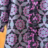 PARISIAN NIGHTS BLACK TAPESTRY BLOUSE