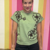 GOOD TO BE HERE OLIVE KNIT TOP