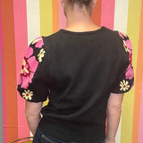 DEFINITELY A YES FLORAL SWEATER