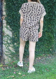 MIDNIGHT SUN LEOPARD PRINT SHORTS