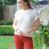 COTTAGE CHARM DROP SHOULDER SWEATER