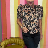 WILD SIDE WAITING ANIMAL PRINT TOP