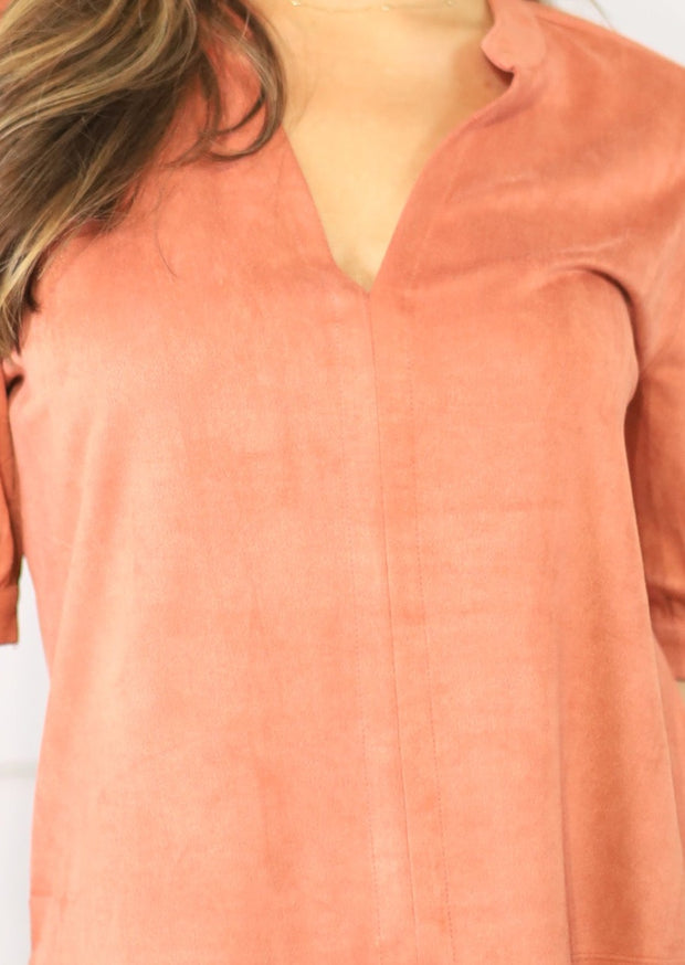 OH SO TRACIE: TRACIE SUEDE TOP - ASSORTED COLORS
