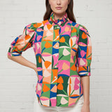 ONLINE EXCLUSIVE:  BACKYARD BBQ RUFFLE COLLAR BLOUSE